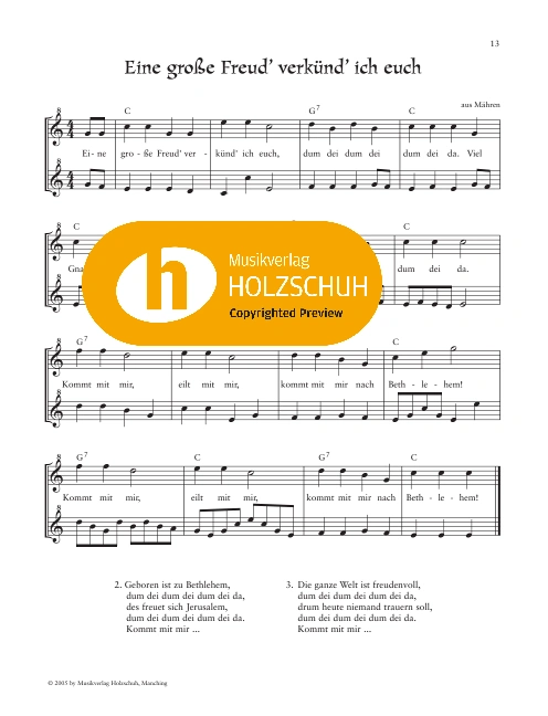 Eine große Freud verkünd ich euch